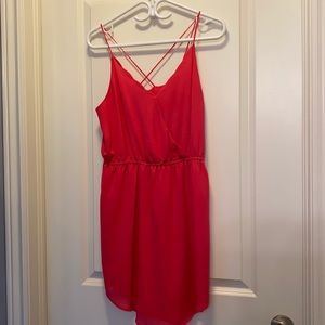 Naked Zebra Scallop Neckline Dress